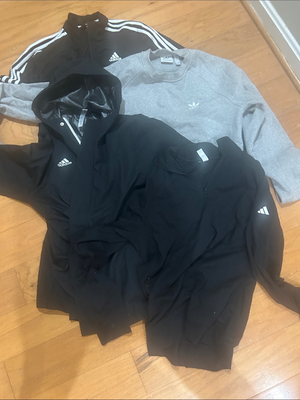 Adidas Teens Sweatshirt and Jacket Bundle